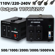 Voltage Converter 0.5/1/2/3/5KVA Transformer Step Up And Down 220V-110V/110-220V