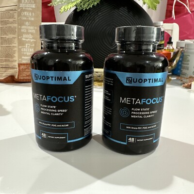 Nu Óptimal Metafocus Mental Clarity, 2 Pack New Fast Shipp
