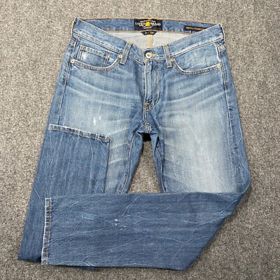 Lucky Brand Jeans Womens 2 Blue Denim Sienna Cigarette Destroyed Cotton