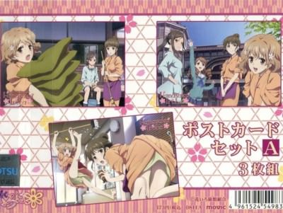 3 pcs postcard set Hanasaku Iroha anime Matsumae Ohana Tsurugi