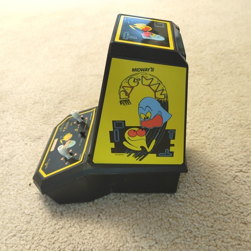 VTG 1981 COLECO PAC-MAN TABLETOP VIDEO GAME MINI CABINET MIDWAY NOT WORKING - Picture 3 of 7