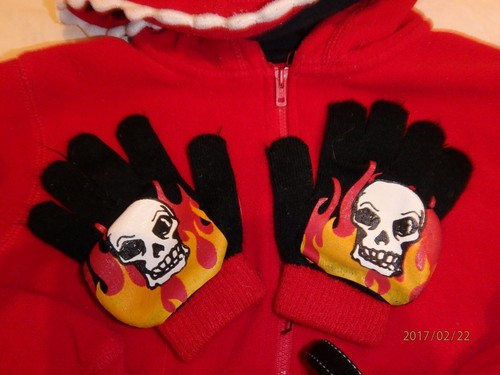 Boys Clothes Size 6 Dinosaur Jacket, Shirts, Skull Gloves Set of 4b41 - Picture 3 of 5
