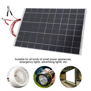 Solarpanel Solarmodul 30W 12V 12Volt Solarzelle Solar Ladegerät DE