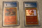 2019 Pokemon Hidden Fates Charmander 7/68 Reverse Holo & SV6/SV94 Holo CGC 9