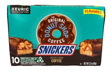 The Original Donut Shop Snickers Flavored Coffee K Cups Keurig 10 ct  3.3 oz