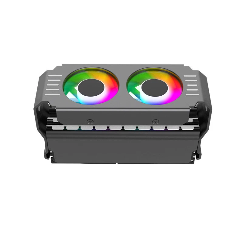 New RAM Cooler Dual 120MM Cooling Fan Support ARGB For Computer DDR 3/4/5 Memory - Image 3 of 4