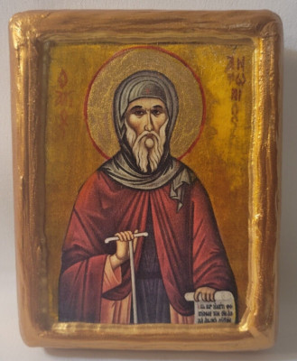 Saint Anthony Antonio Antoine The Great Byzantine Greek Easter Orthodox Icon