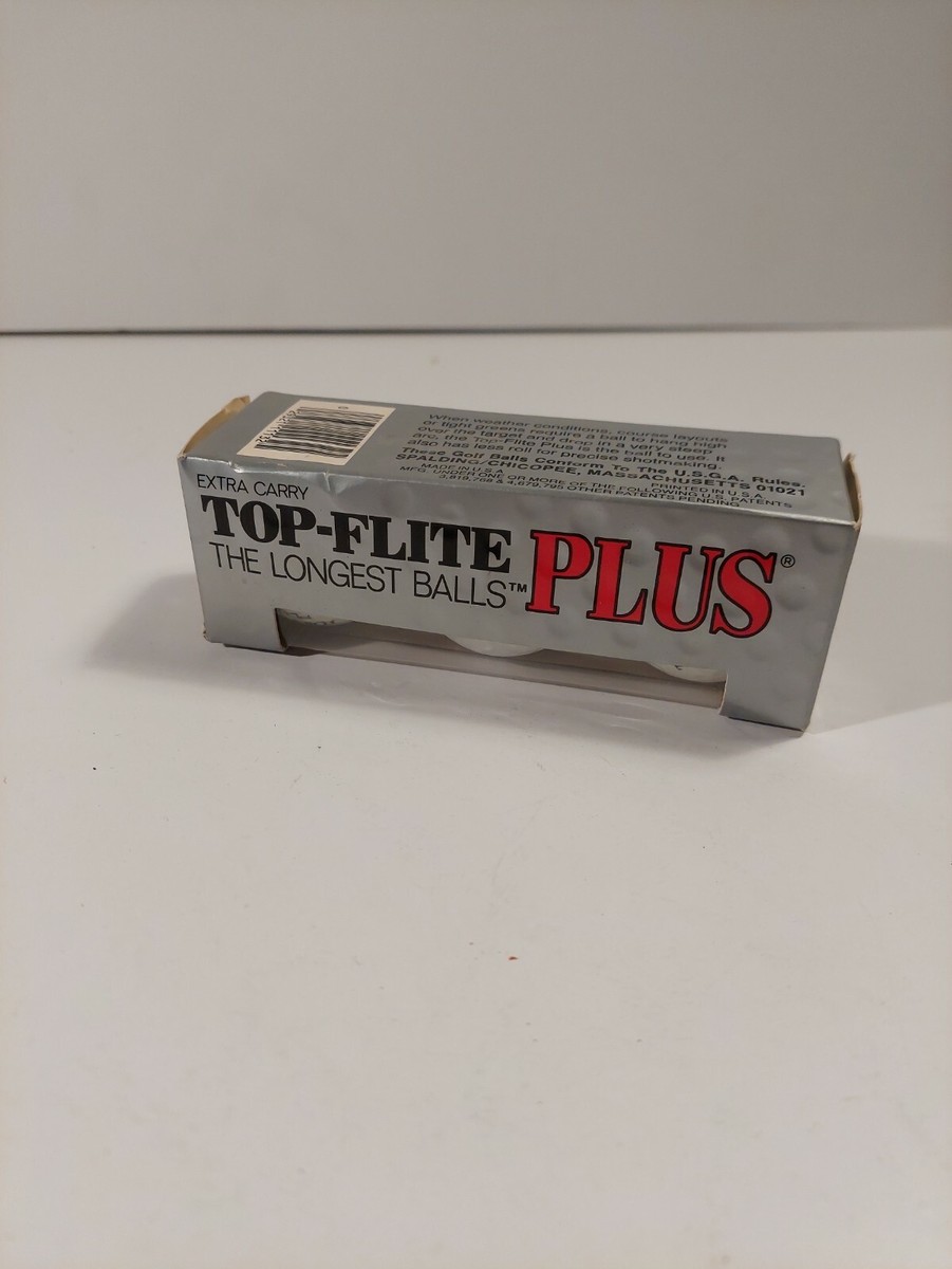 VINTAGE SPALDING TOP-FLITE Plus Balls 15 palline traiettoria tour a