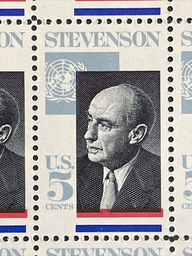 1965 sheet, Adlai Stevenson Sc # 1275 - Picture 2 of 2