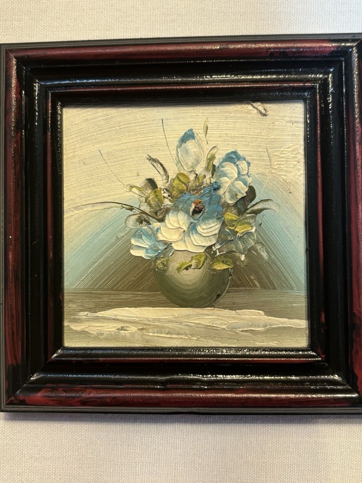 4 Miniature Oil Paintings eBay