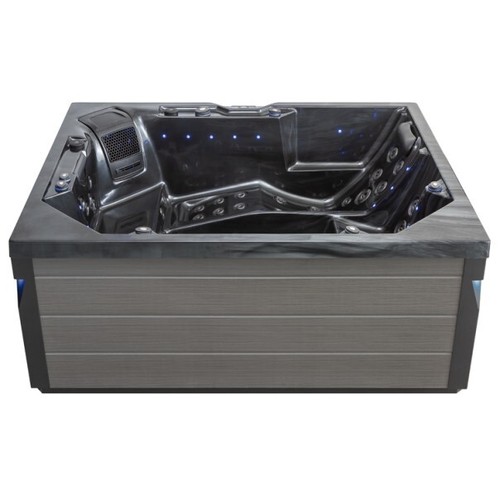 Aussenwhirlpool SPA Pool Schwimspas IN-406 eco extreme pro CloudyBlack 225x185 - Bild 11 von 12