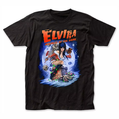 Elvira Mistress of The Dark Halloween Vintage Horror Movie T-Shirt S-5Xl