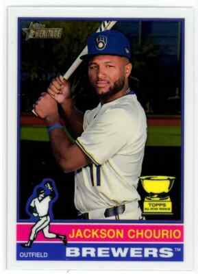 2025 Topps Heritage Chrome SP #106 Jackson Chourio Rookie Cup