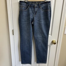 Faded Glory Skinny Premium Jeans Women  s Size 16 Dark Wash Denim Stretch
