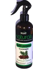 Wizard Naturals All-Purpose Spray Cleaner Rosemary Cinnamon 13oz-Part Label Cut