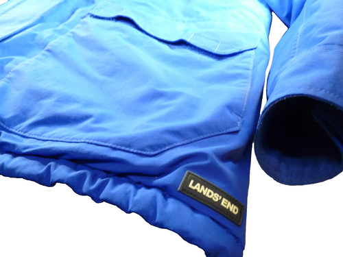 Lands' End Squall Waterproof Parka Womens L 14-16 Insulated Hooded Jacket Coat - Picture 3 of 4