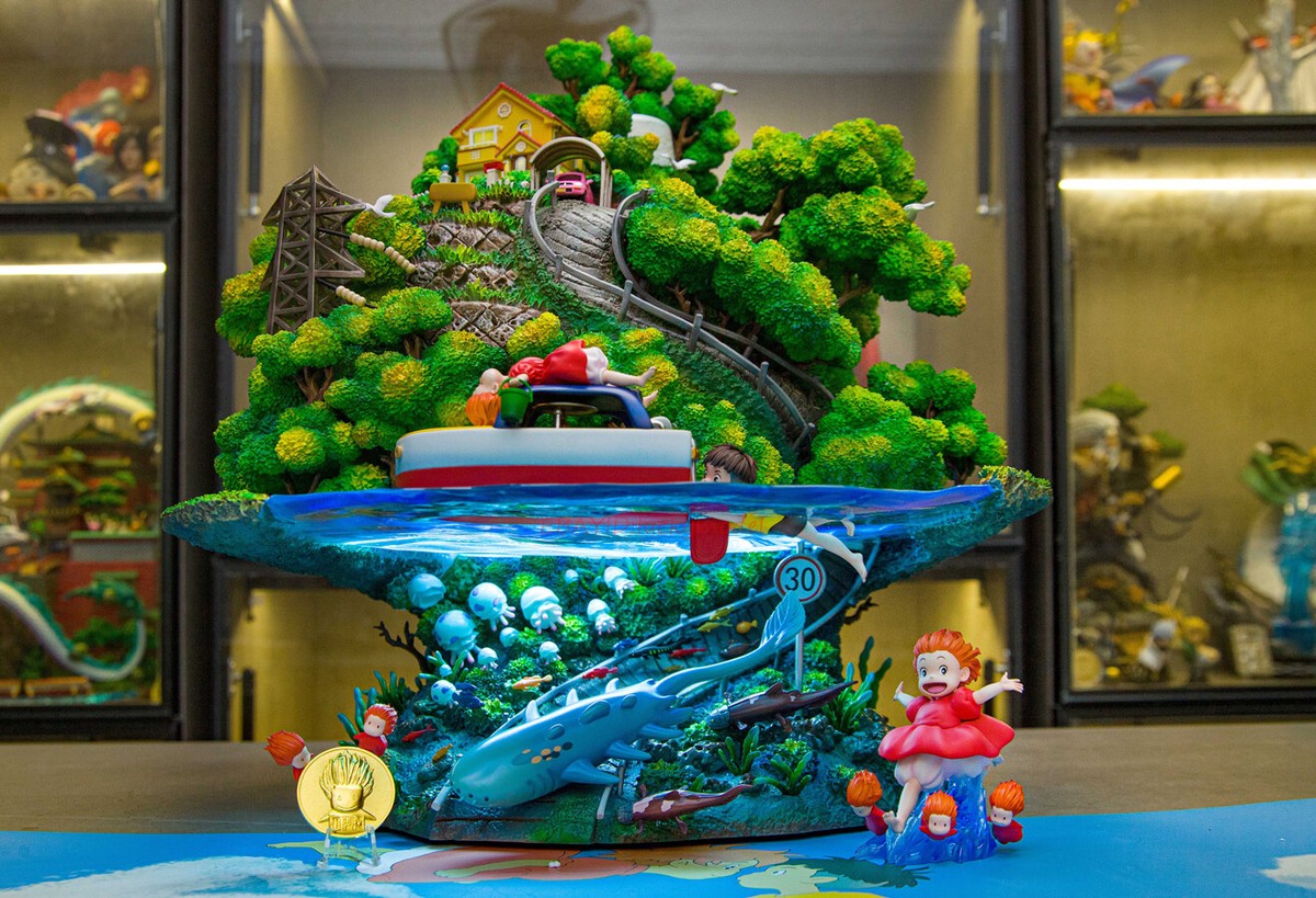 OPM Studio Ponyo on the Cliff resin Statue Model In Stock NEW | eBay