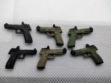 9mm Semi Automatic Pistol 1:12 Scale Weapon Action Figure Accessory Force