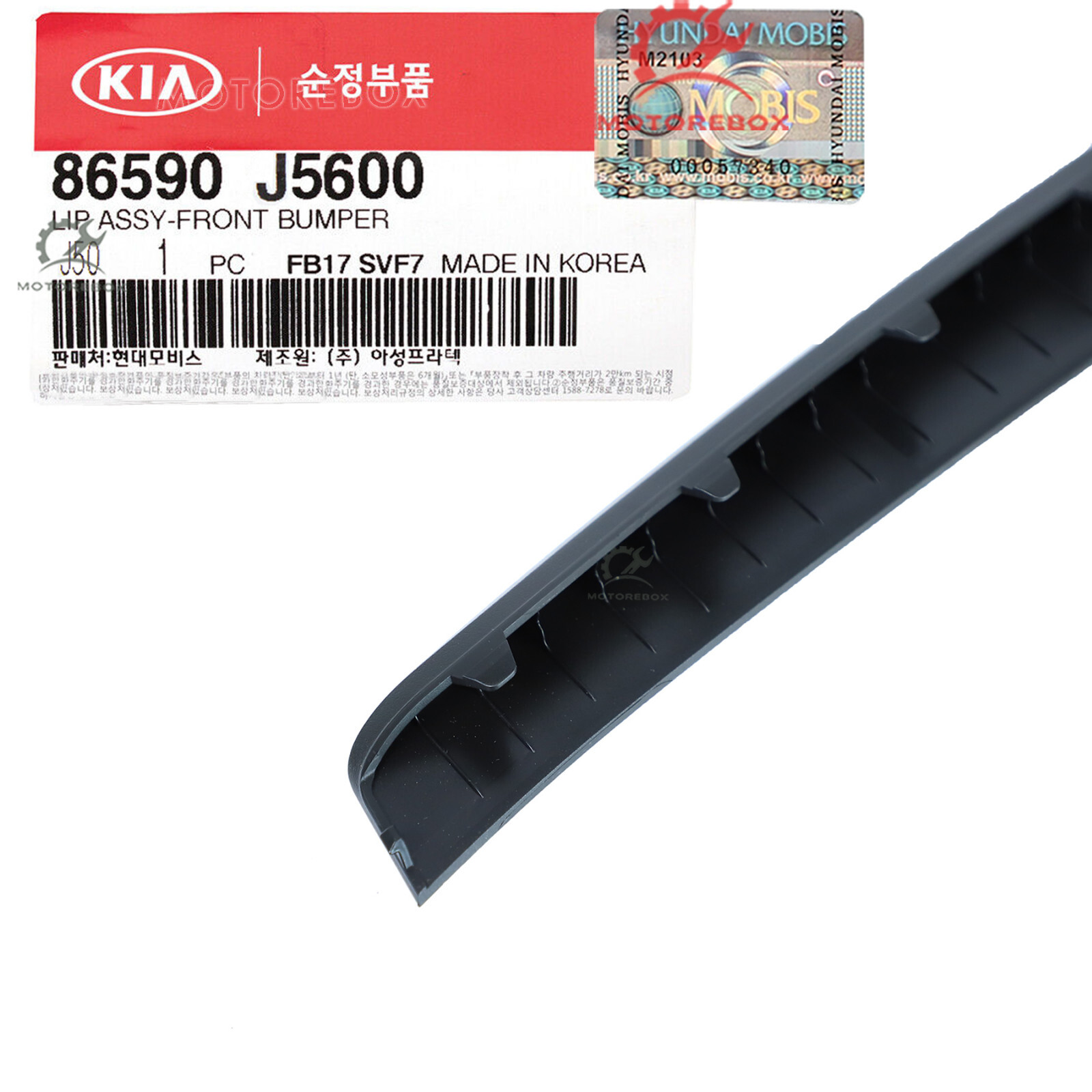 ✓ Genuine FRONT Bumper Lower Spoiler Lip 86590J5600 Kia Stinger  