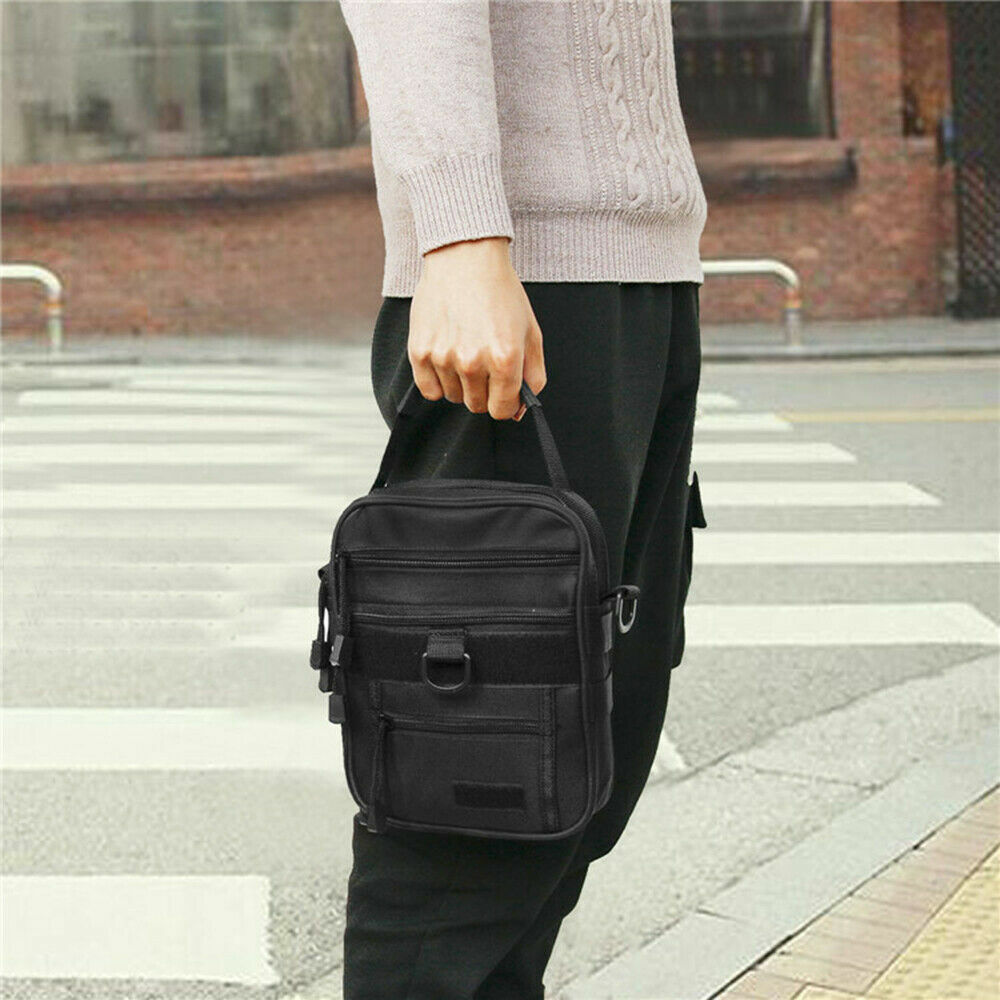 Black Tactical Messenger Bags EDC Storage Pouch Accessories