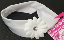 NEW Soft Touch Baby Diamant Flower Headband White 100 Polyester