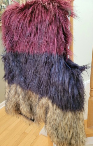 Neiman Marcus - CUSP - Ladies Faux Fur Tri Color Vest - Size Small - Picture 3 of 12