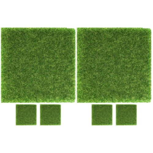  6 pz erba artificiale finta decorazione paesaggio erba - Foto 1 di 12