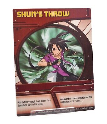 Bakugan Battle Brawlers 3D MASQUERADE'S THROW Ability Card 29/48 BA161  2008