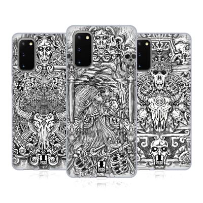 HEAD CASE DESIGNS TIERSCHÄDEL SCHWARZ & WEIß GEL HANDYHÜLLE FÜR SAMSUNG HANDYS 1
