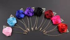 Flowers Lapel Pins Men Wedding Boutique Brooch