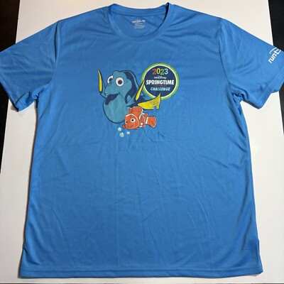 Adult L RunDisney 2023 Springtime Surprise Challenge T-Shirt Finding Nemo & Dory