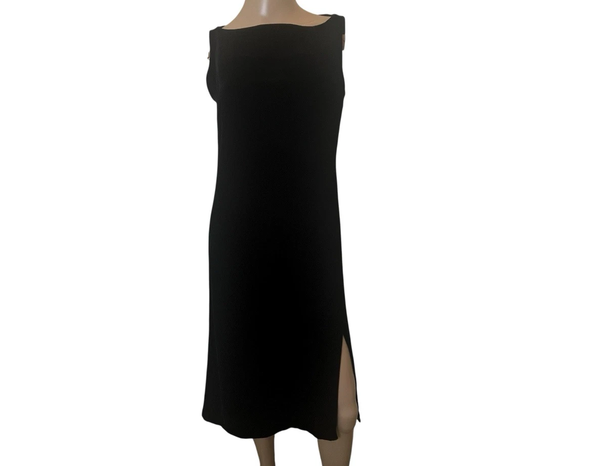 knee length long sleeve black dress Celia Dress main image 0