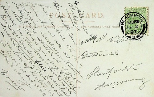 Gipsy Sarah's Only Daughter in England 1907 Blackpool history unusual RP Postcar - Picture 2 of 2