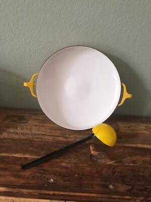 DANSK DESIGNS France IHQ Enamel Paella Pan/Pfanne  Kobenstyle Gelb/Yellow +Kelle