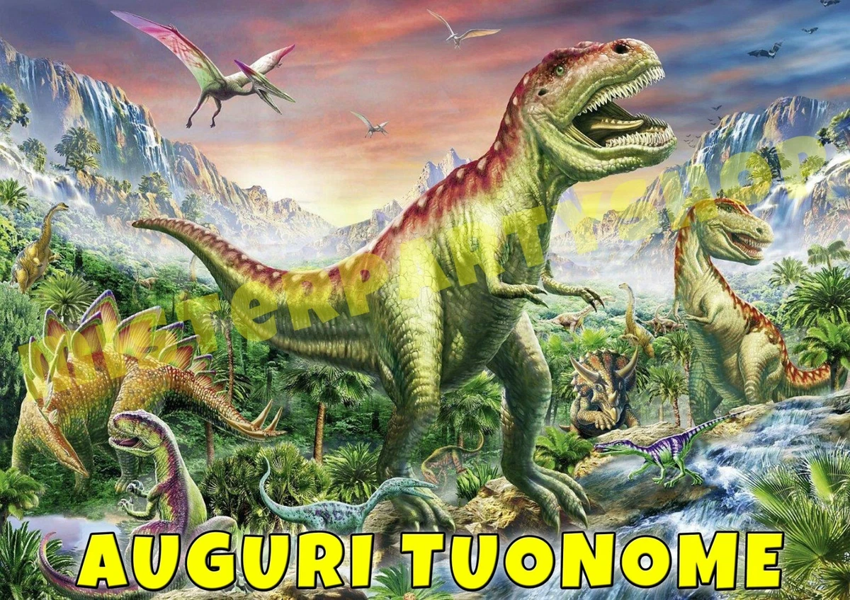 BANDIERA CONGRATULAZIONI TORTA topper dinosauri topper dinosauri EUR 2