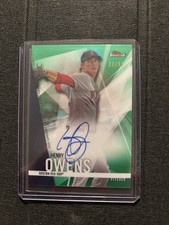 2017 Topps Finest - Autographs Henry Owens #FA-HO Green Refractor /99 (AU)