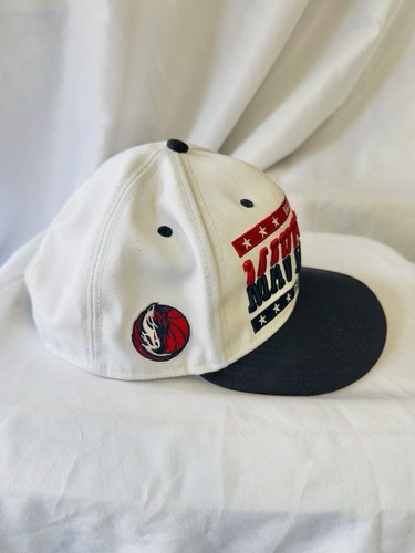 Dallas Mavericks Hat Cap Adjustable Snap Back Mens White New Era NBA Basketball - Picture 3 of 7