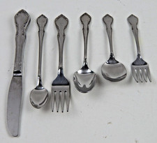 Oneida Toddletime Stainless Baby Infant Toddler Flatware Set of 6 Pieces A