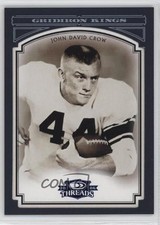 2006 Donruss Threads College Gridiron Kings Blue Framed 6/50 John David Crow 0q3