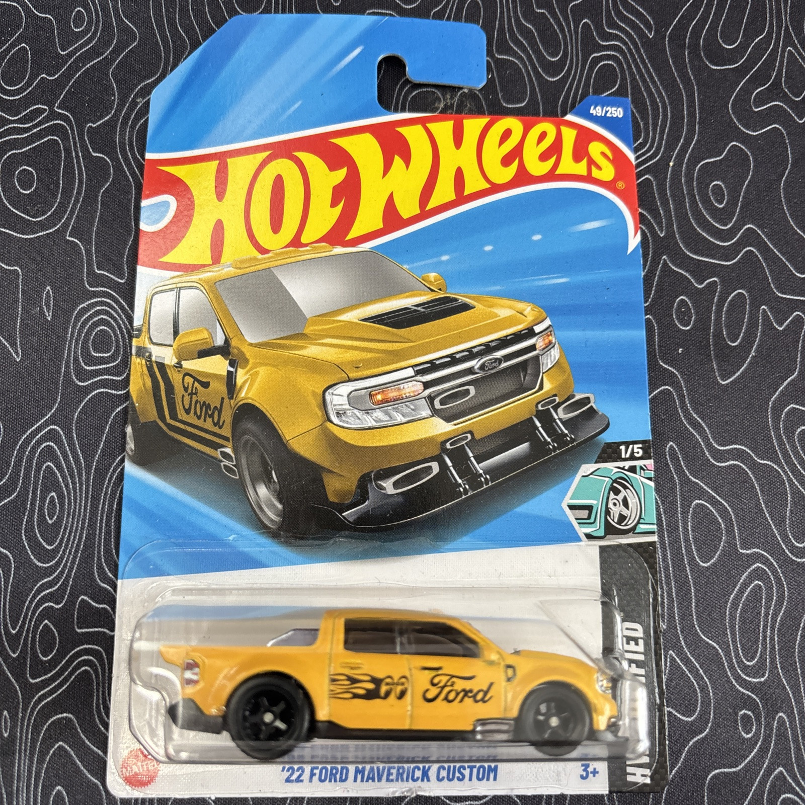 Hot Wheels 22 Ford Maverick Custom Wheel Swap- Decal Delete & Mooneyes Decals