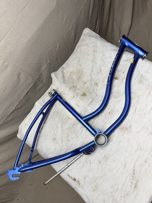 Vintage Old School 1976 BMX Schwinn Frame - Royal Blue - Clean 8/10