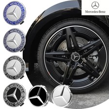 4pcs 75mm Car Wheel Center Caps Hub Caps Rims Cover For Mercedes Benz AMG A B S