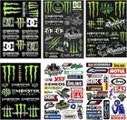 6 Stück Monster Scratch Auto Aufkleber Sponsoren Aufkleber Monster Energy