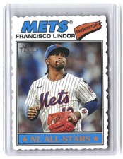 Francisco Lindor 2026 Topps Heritage Deckle Edge case hit ssp