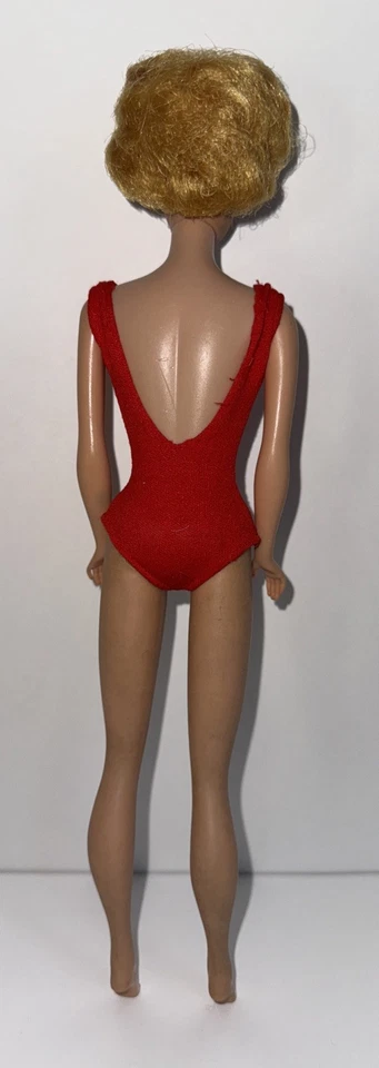 Barbie vintage corte bolha década de 1960 cor chiclete lábios Barbie - Imagem 3 de 4