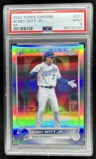2022 Topps Chrome Bobby Witt Jr. Refractor Rookie SP RC #221 Royals PSA 10