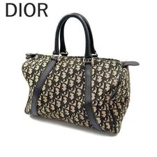 Borsa Christian Dior Trotter originale modello 30 tela pelle blu navy...