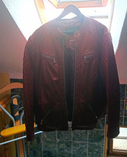MORENA Damen Leder Bikerjacke Bordeaux Gr. M ...