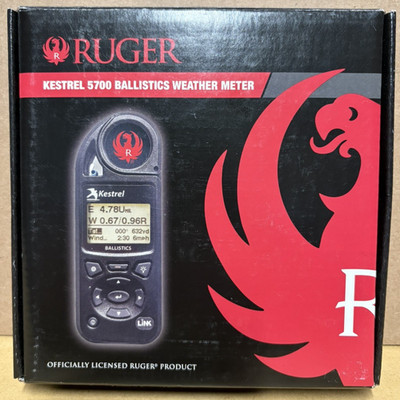 Kestrel 5700 Ballistics Weather Meter with LiNK Ruger Edition 0857BLBLK-RUG