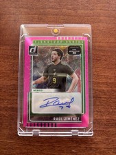Raul Jimenez Donruss Pink Prizm Road To Fifa World Cup '26 Autograph